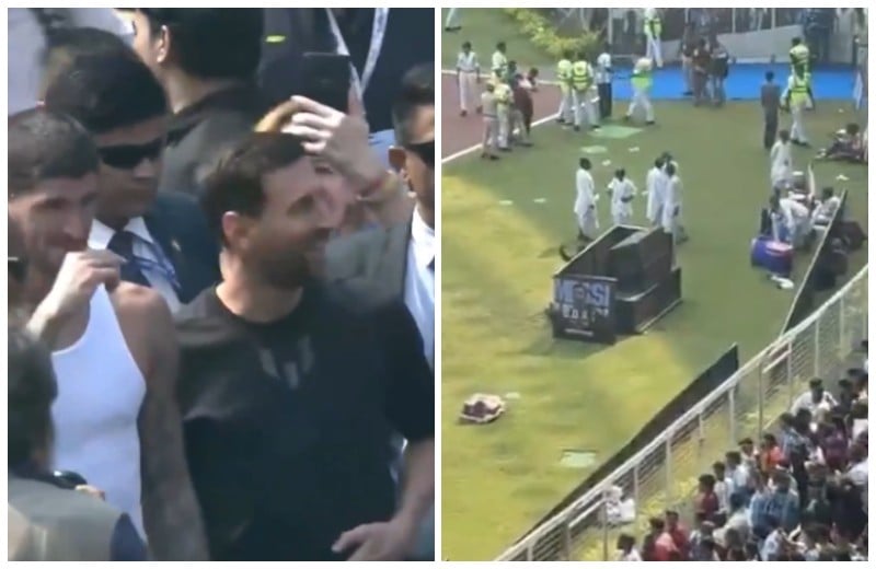 Хаос во Индија: Само што си замина Меси – на теренот летаа шишиња (ВИДЕО)