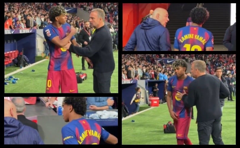 Лутиот Јамал не сакаше да се поздрави со Флик (ВИДЕО)